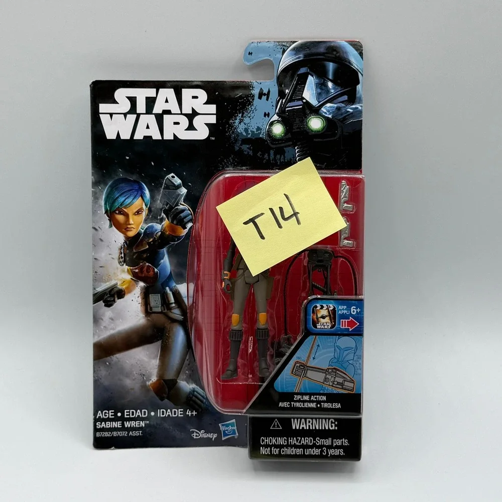 Star Wars Rebels Sabine Wren Action Figure Hasbro B7282 Zipline Action New